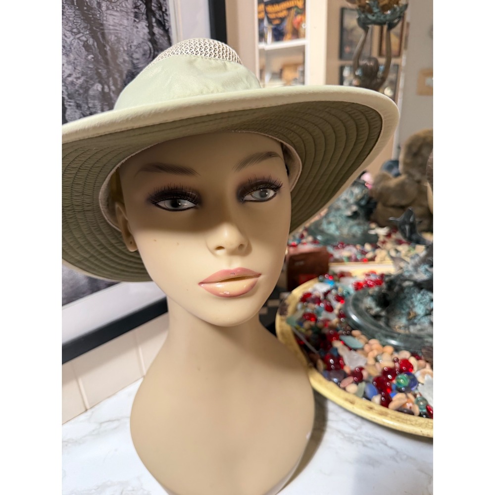 Tilley LTM6 Airflo Broad Brim Sun Hat Khaki Tan Size 7 1/4 58cm